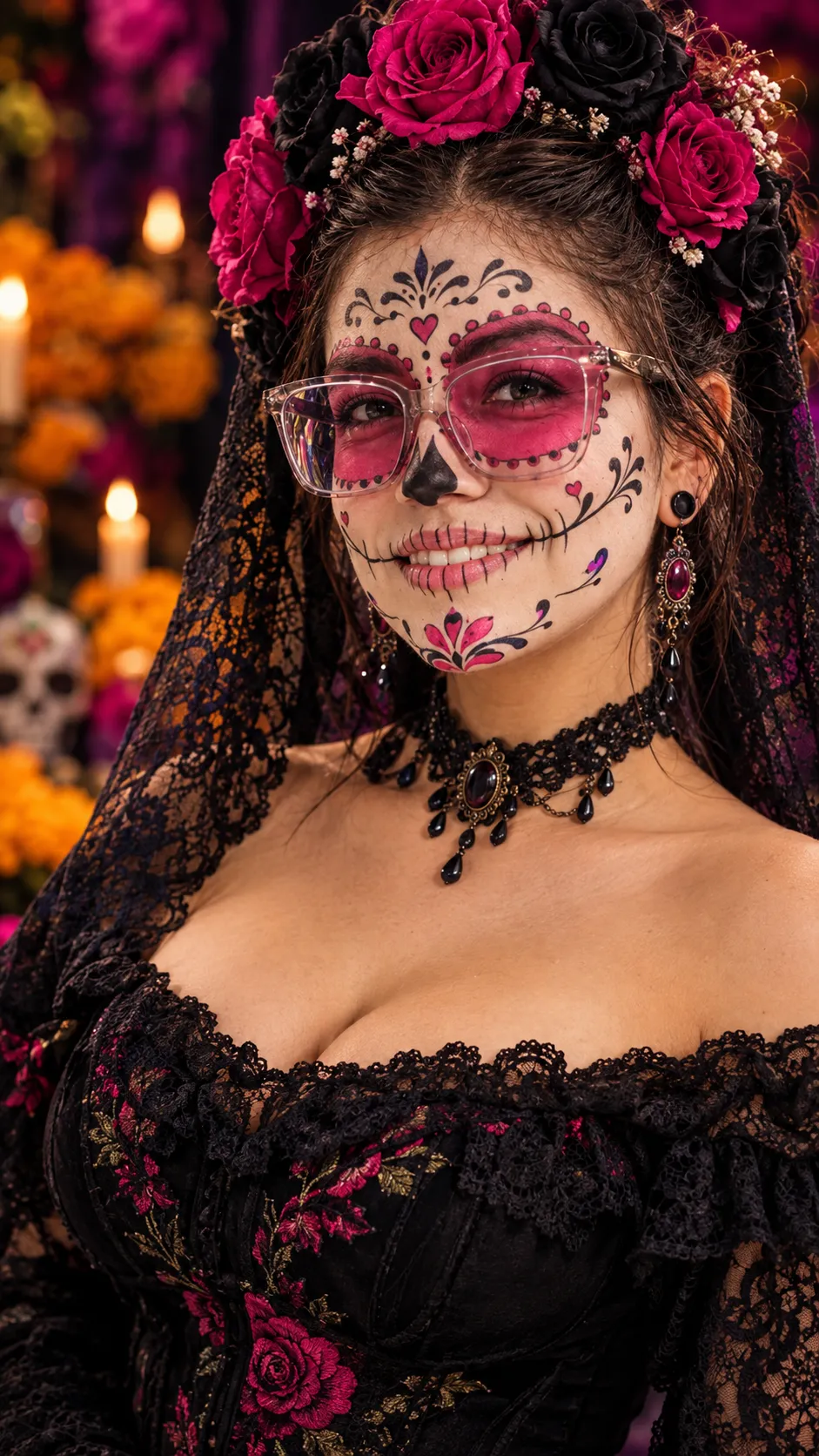 Elegant Mexican Catrina Portrait from a Reference Photo output 4