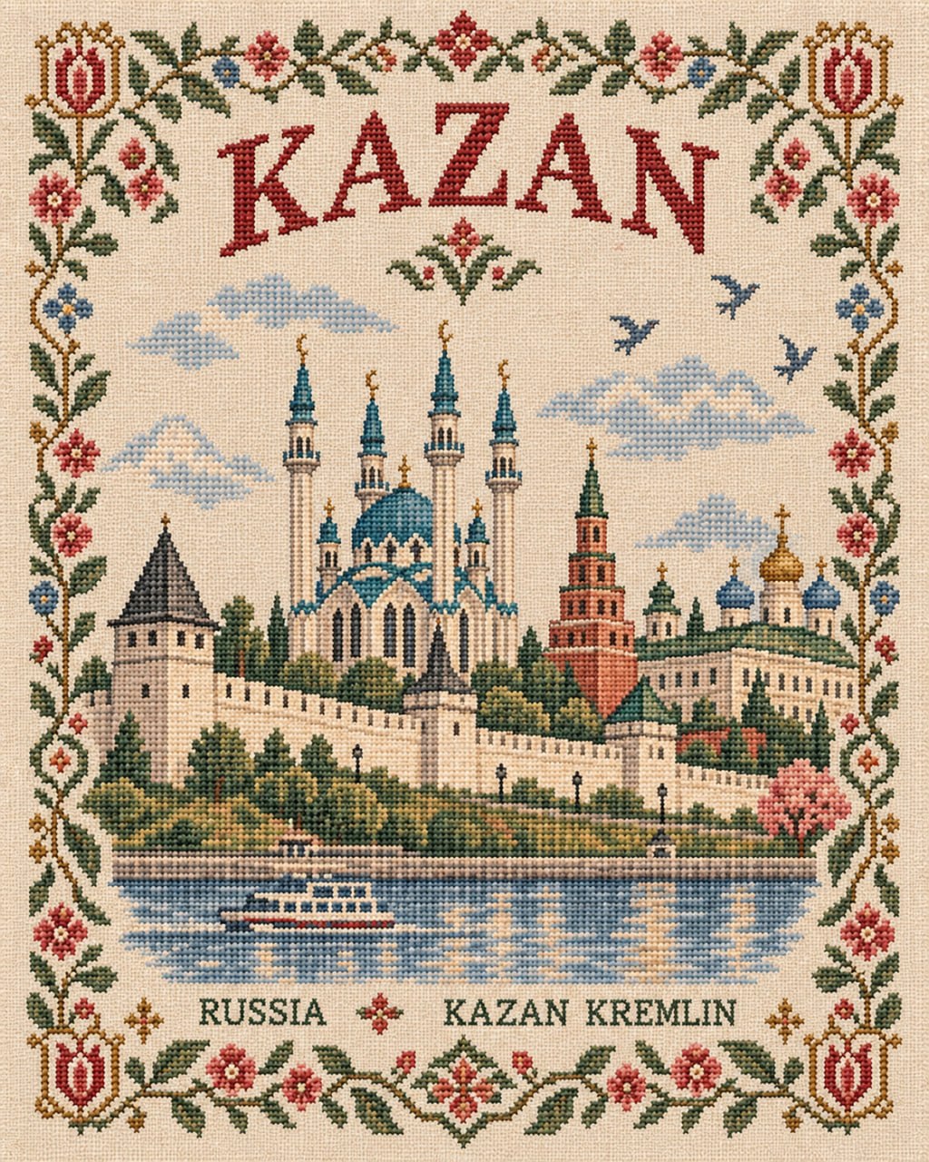 Vintage City Cross-Stitch Souvenir output 2