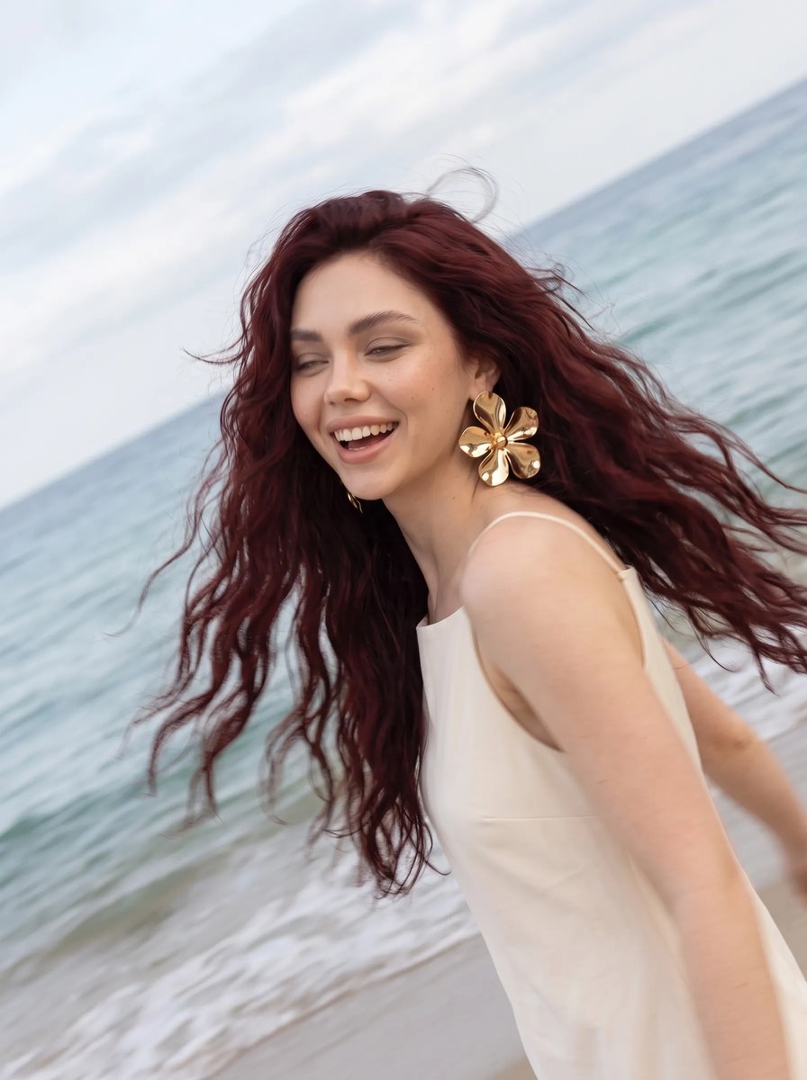 Coastal Luxury Beauty Editorial Portrait output 13
