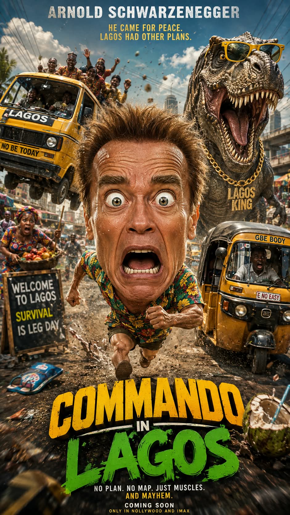 Chaotic 3D Action Blockbuster Poster output 9