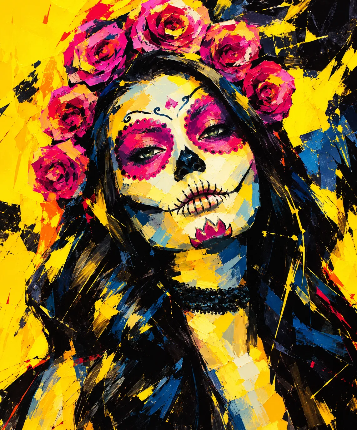 High-Contrast Expressionist Portrait Transformation output 2