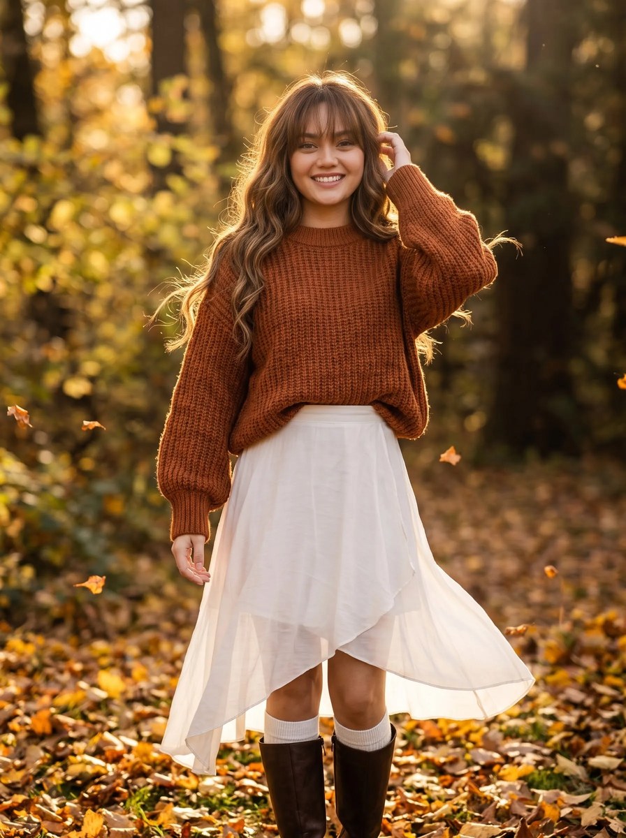 Golden-Hour Autumn Forest Portrait output 4