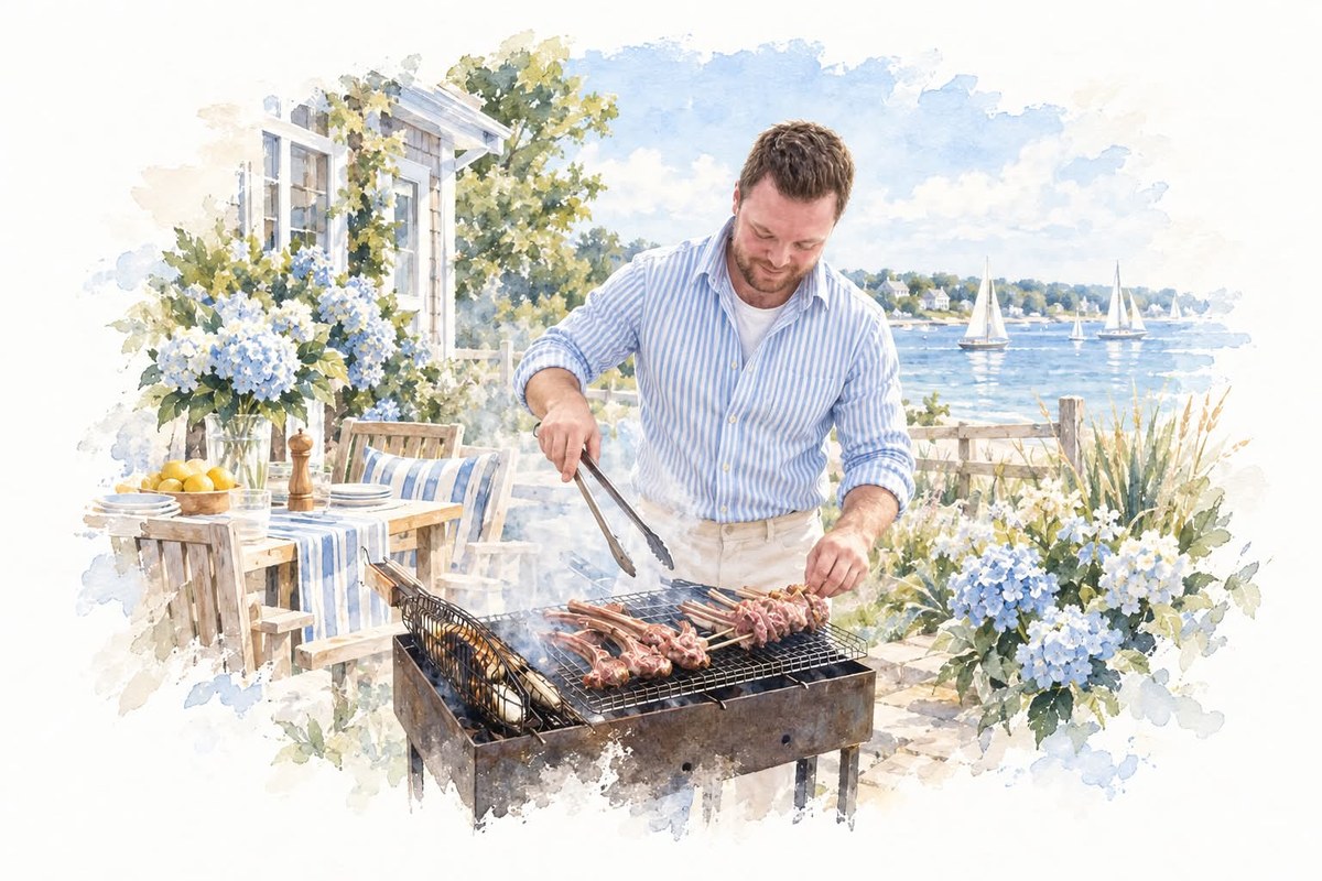 Hamptons Couple Watercolor — Ralph Lauren Edition output 3