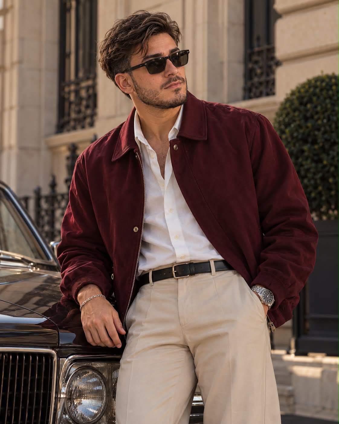 Burgundy Luxury Menswear Editorial output 1