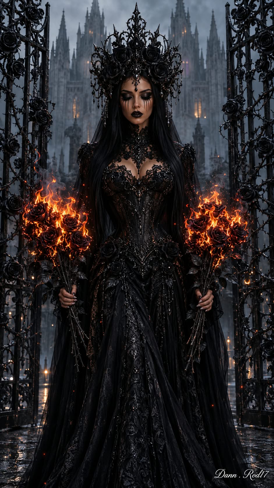 Fire and Black Roses output 1