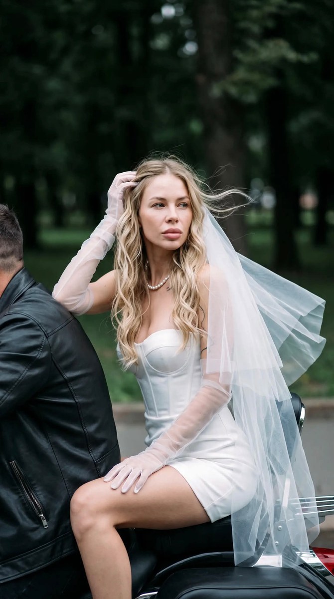 Windblown Bride on a Motorcycle output 6