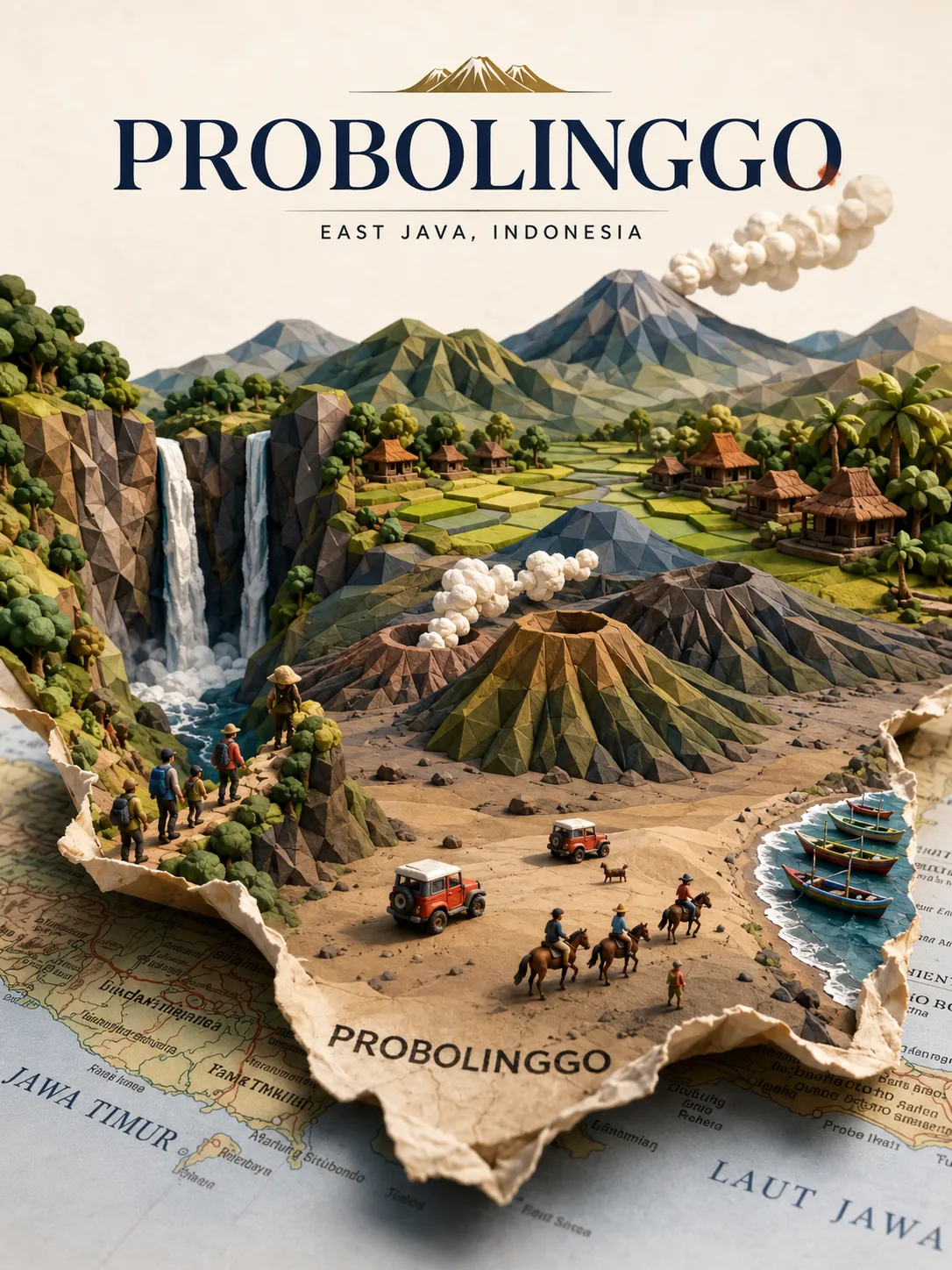 Handcrafted Miniature Travel Poster output 1