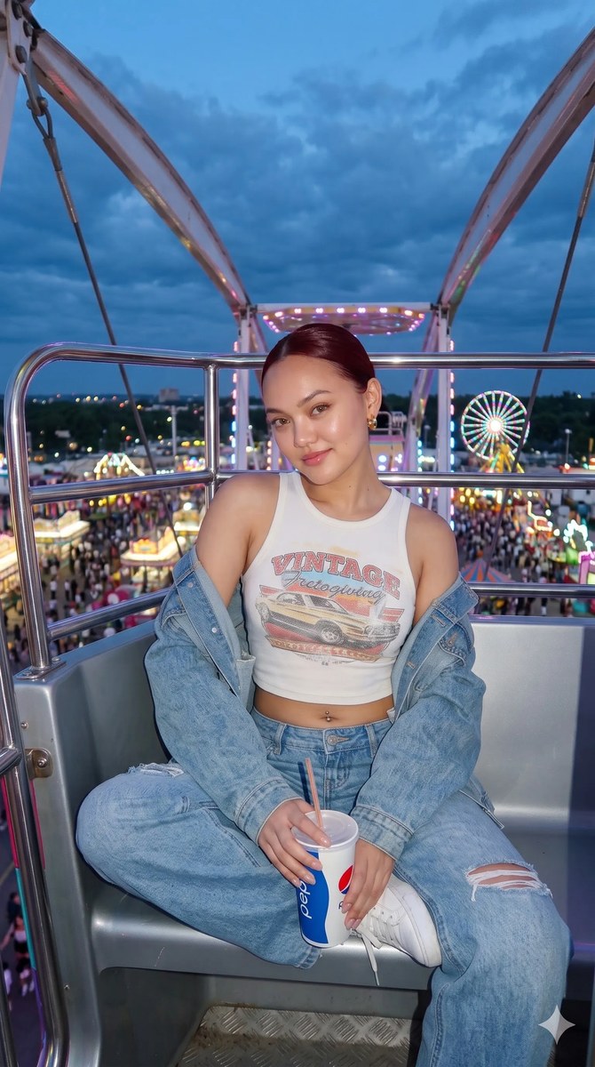 Ferris Wheel Carnival Portrait output 4