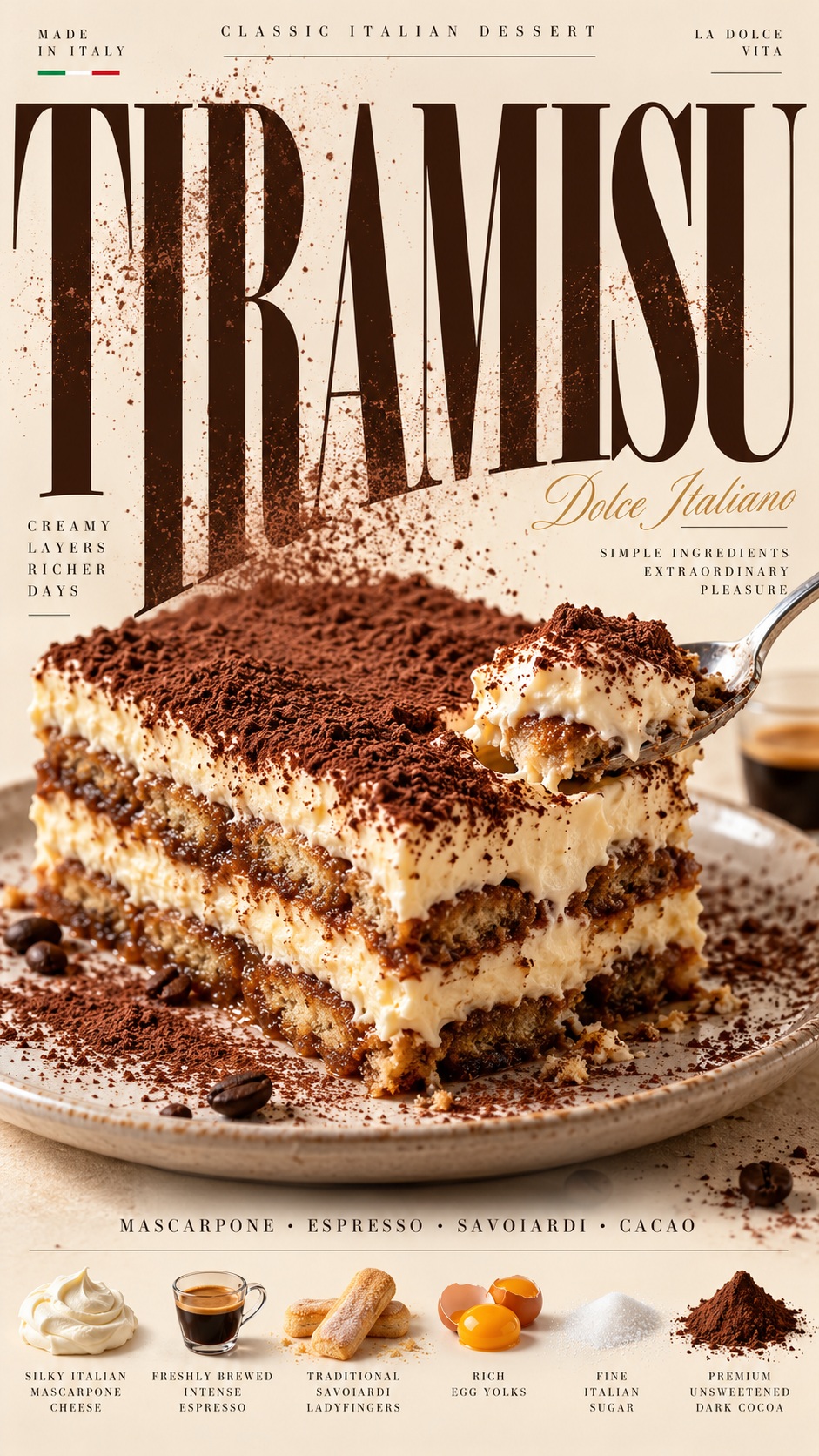 Neapolitan Margherita Food Typography Poster output 4