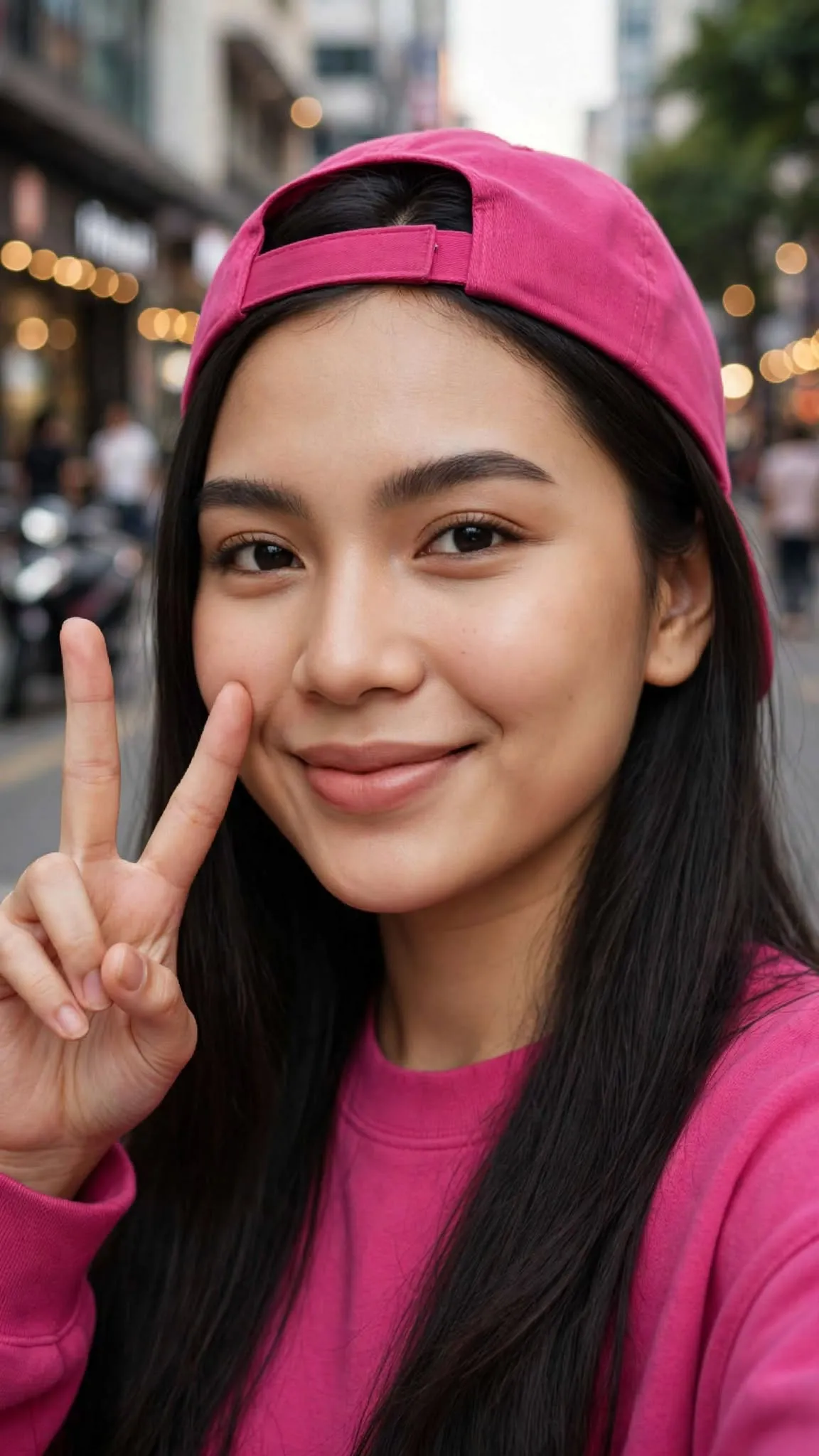 Pink Streetwear Portrait in an Urban Alley output 4