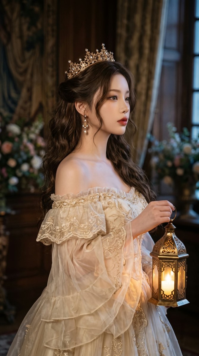 Lantern-Lit Princess Portrait