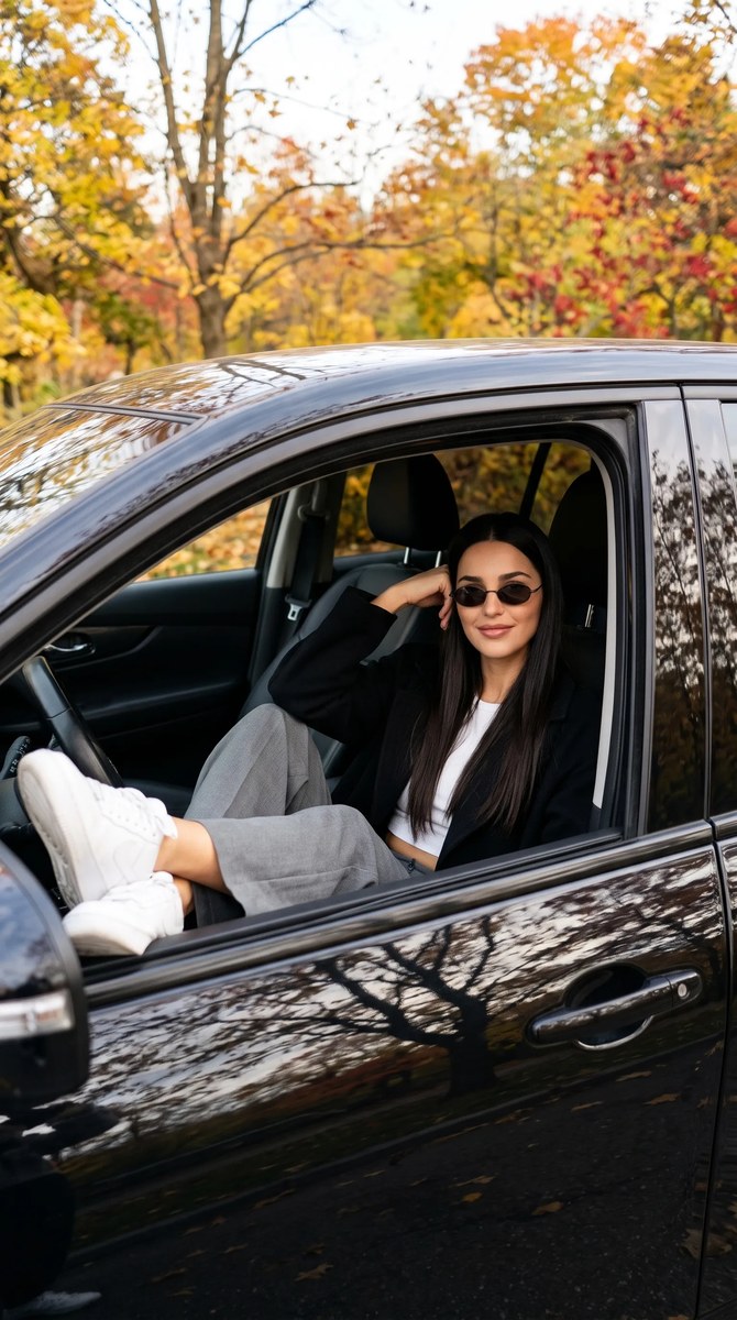 Cinematic Autumn Car Portrait output 2