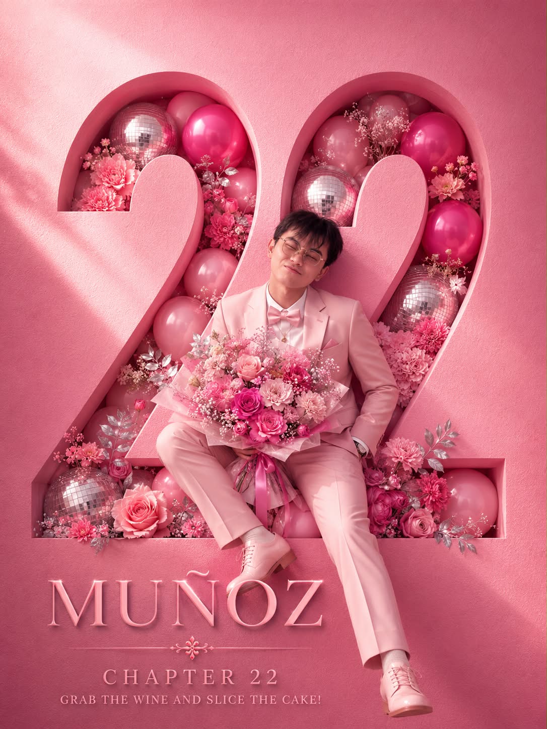Luxury Sculptural 22nd Birthday Poster output 2