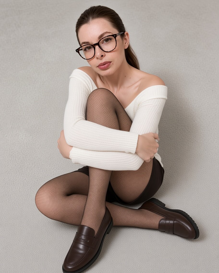 Minimalist Seated Fashion Portrait