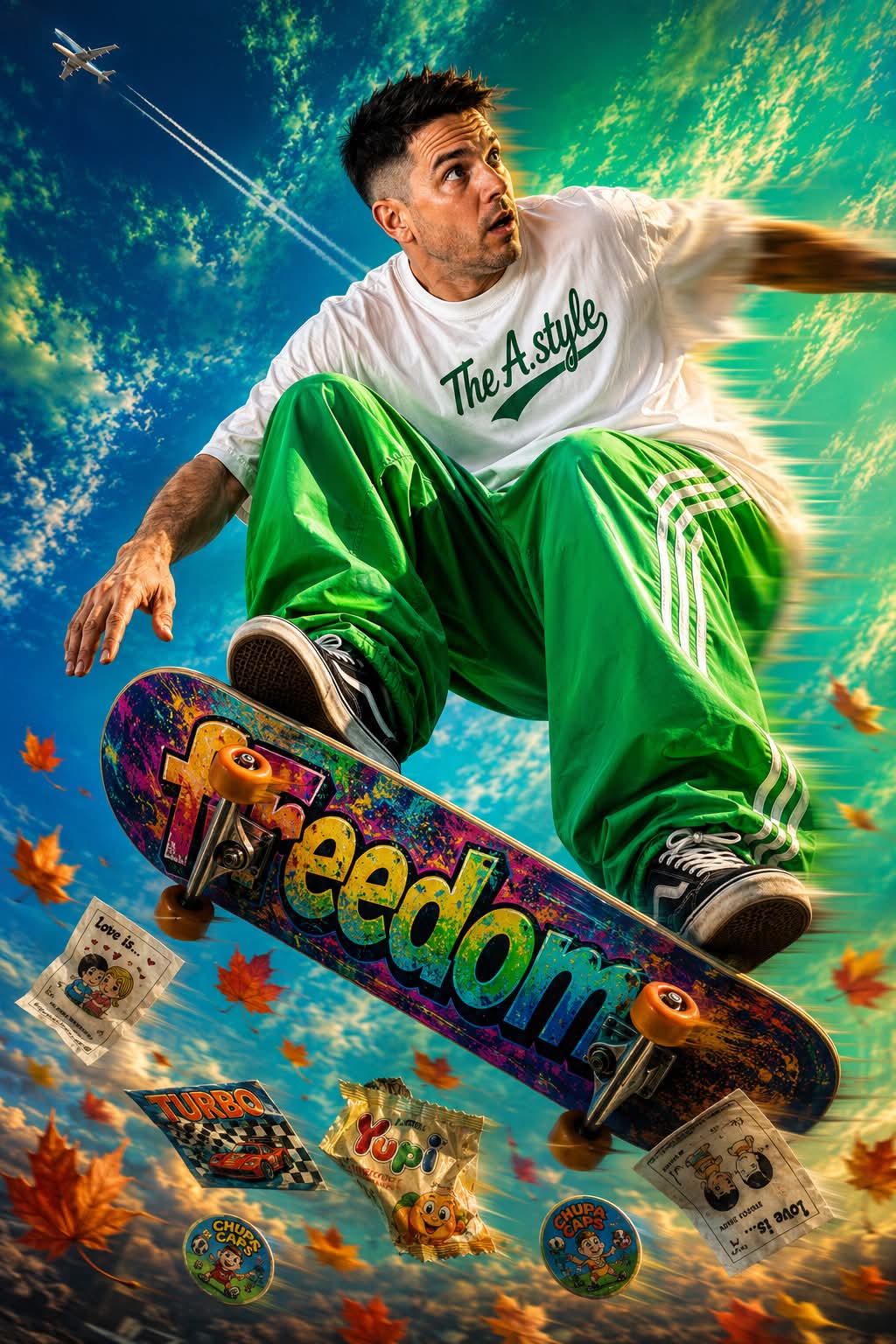 2000s Skateboarding Speed Scene Photo Edit