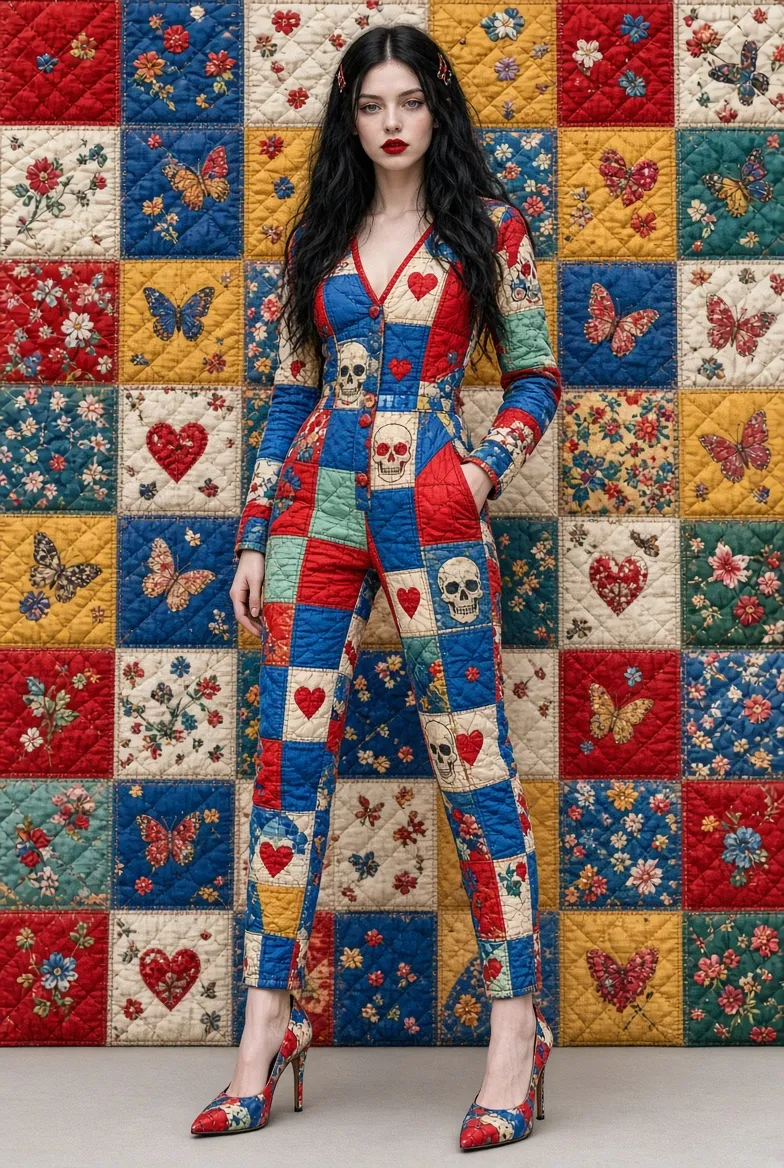 Quilted Couture Fashion Look output 8