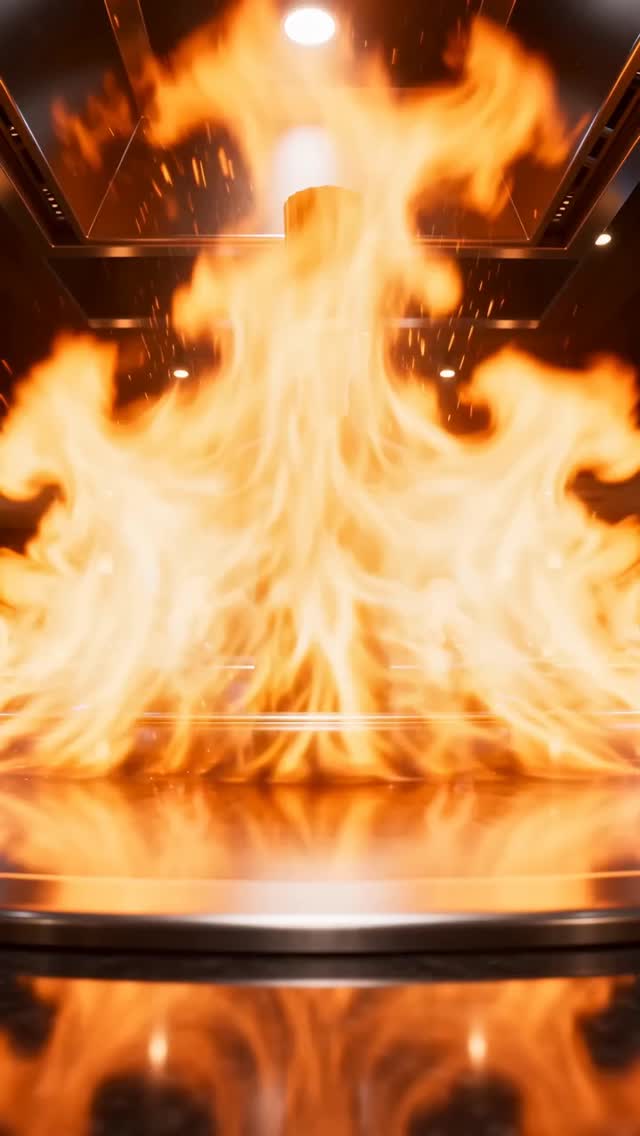 Cinematic Teppanyaki Fire Performance