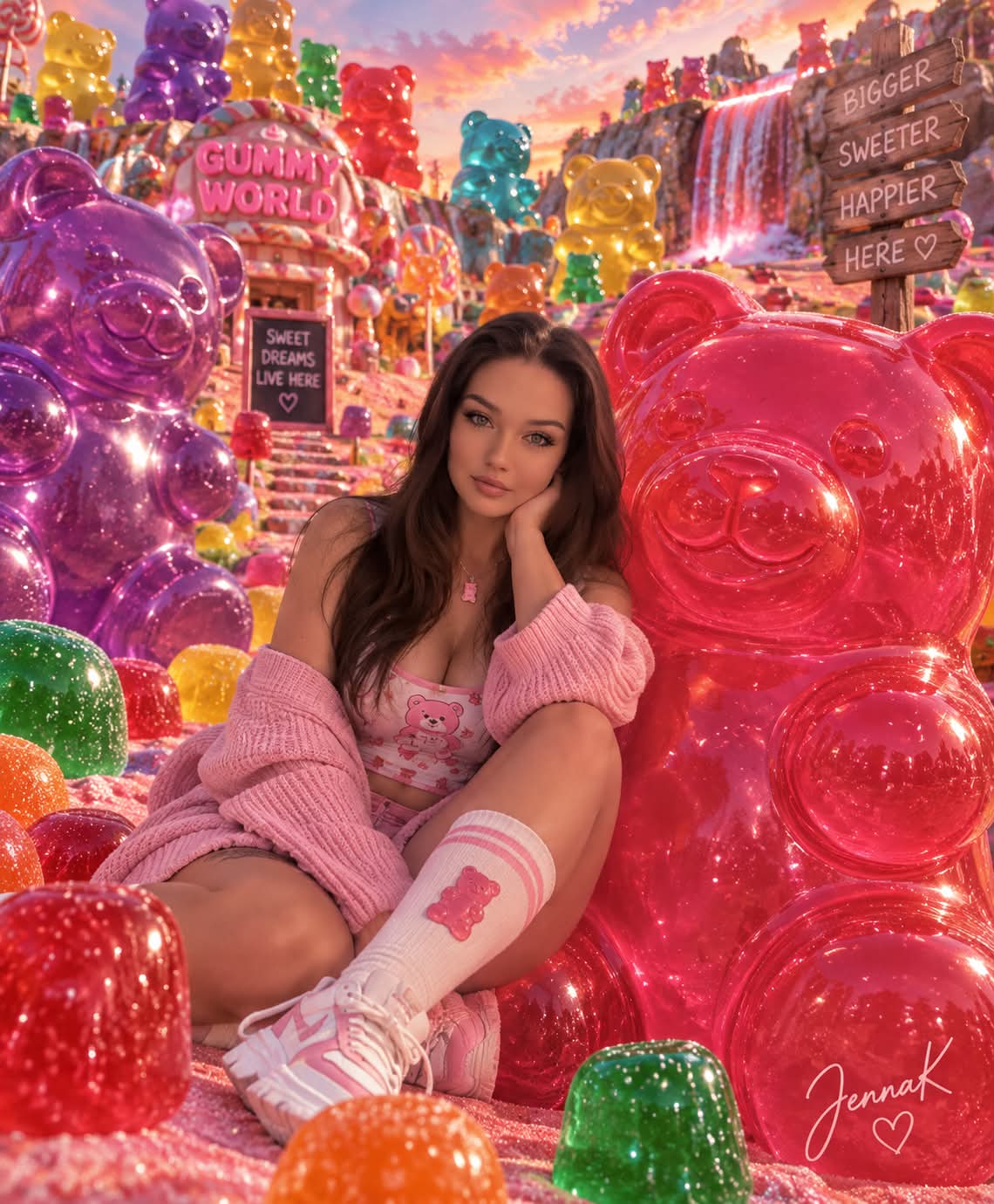 Gummy Bear Candy Wonderland Fashion Editorial output 1