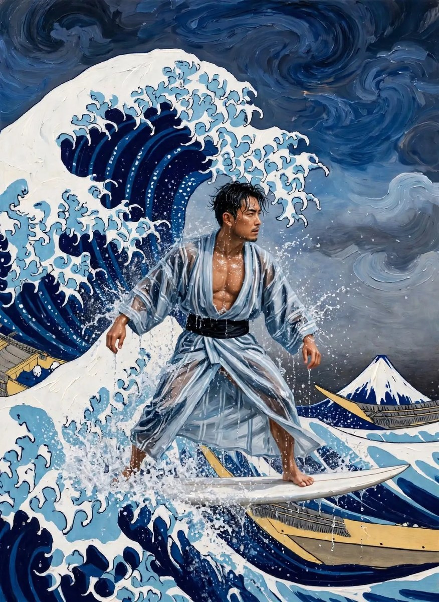 Hokusai, the Wave Rider output 1