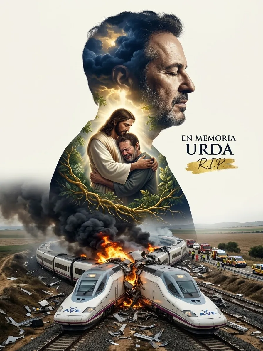 Christian Double-Exposure Memorial Poster