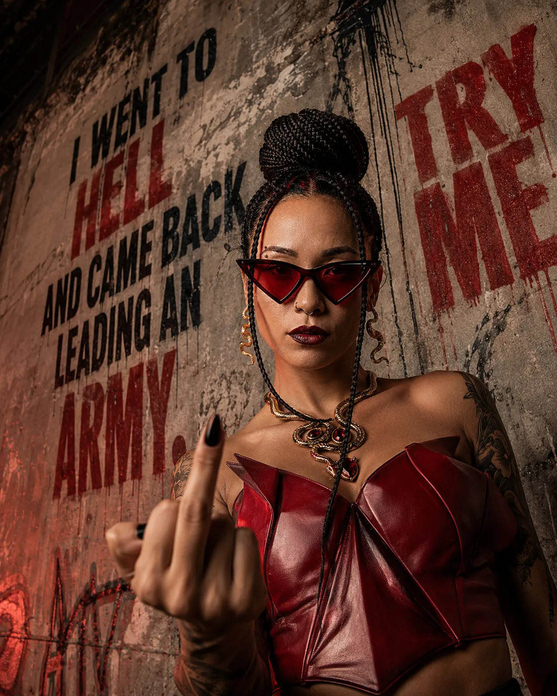 Dark Luxury Graffiti Fashion Editorial output 3