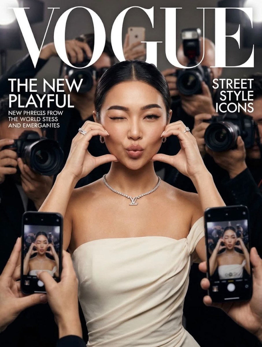 Vogue-Style Paparazzi Fashion Cover
