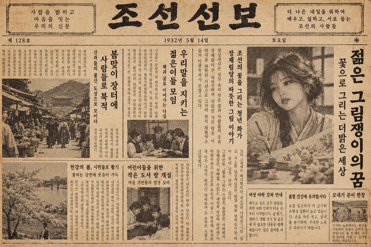 1920s–1930s Korean Newspaper Front Page output 1
