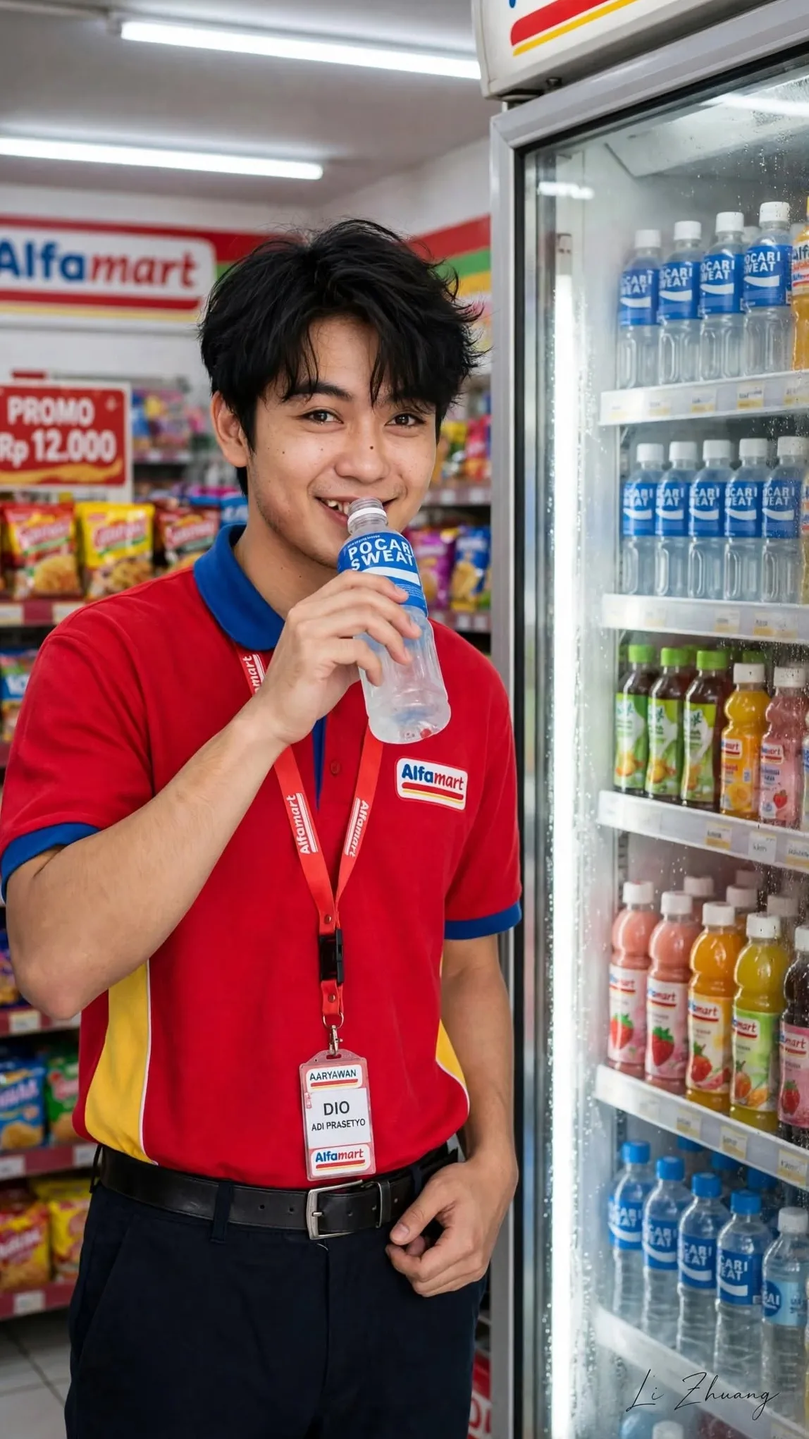 Candid Alfamart Employee Commercial Portrait output 2
