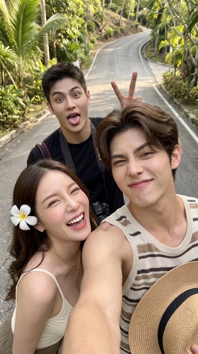 Tropical Vacation Group Selfie output 2