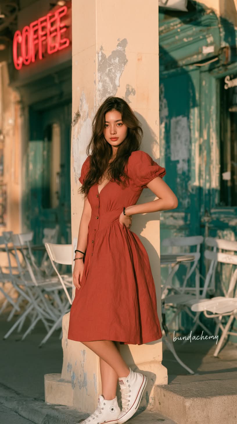 Golden-Hour Street Fashion Portrait output 3