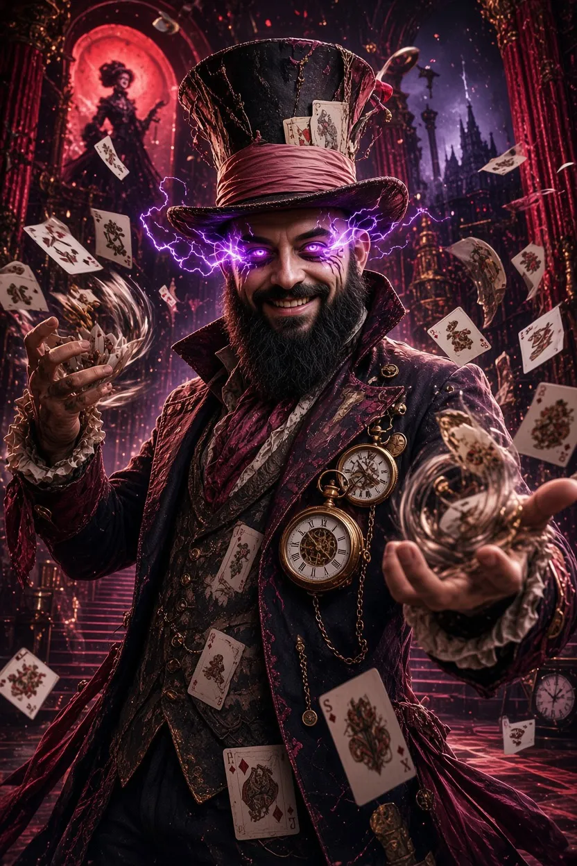 Dark Fantasy Mad Hatter Identity Portrait output 2
