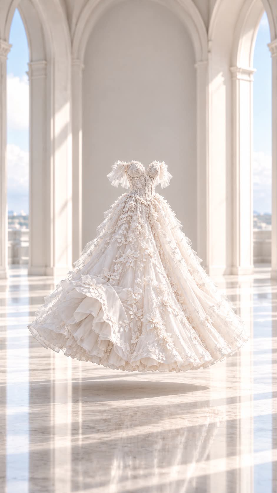 10-Second Luxury Bridal Commercial with Angel Wings