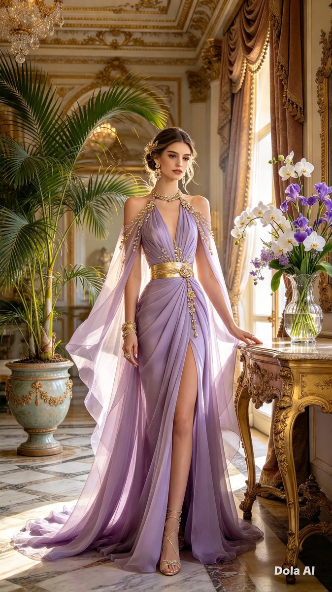 Ethereal Haute Couture Portrait in a Palace output 3