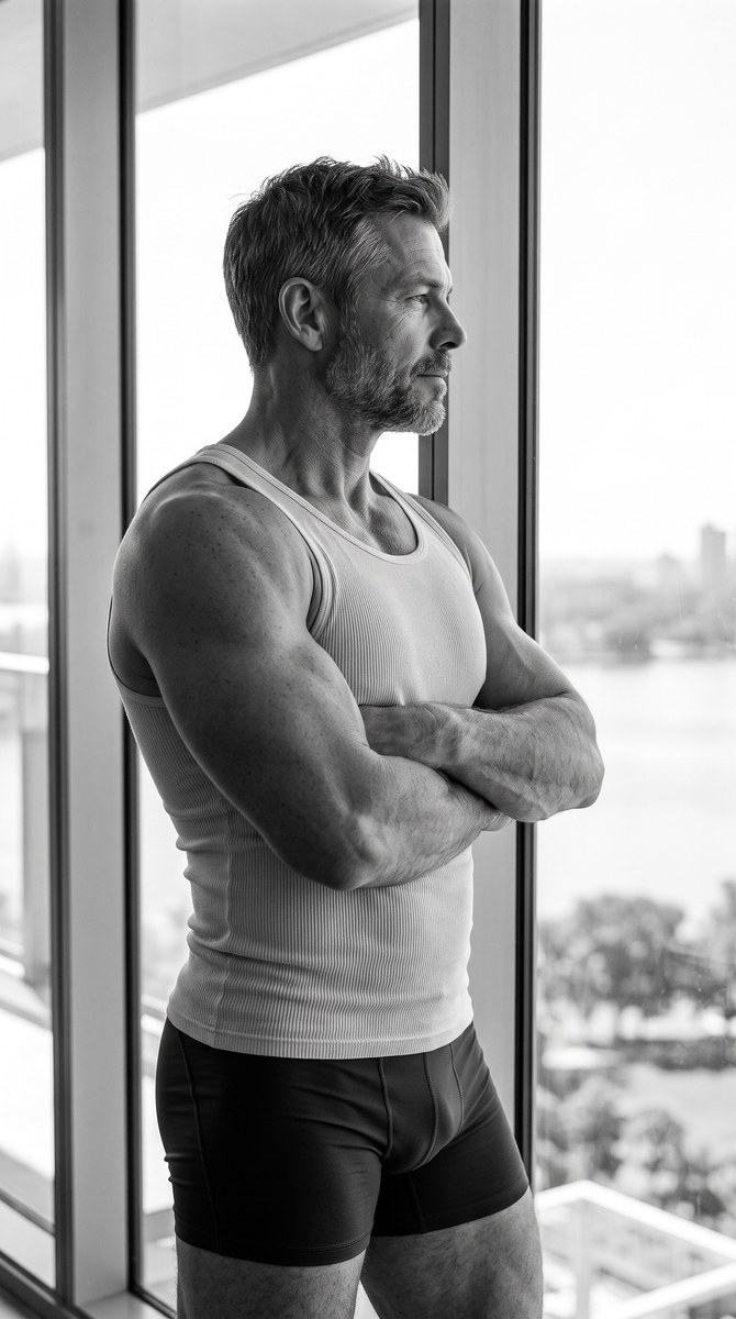 Monochrome Documentary Portrait by a Window