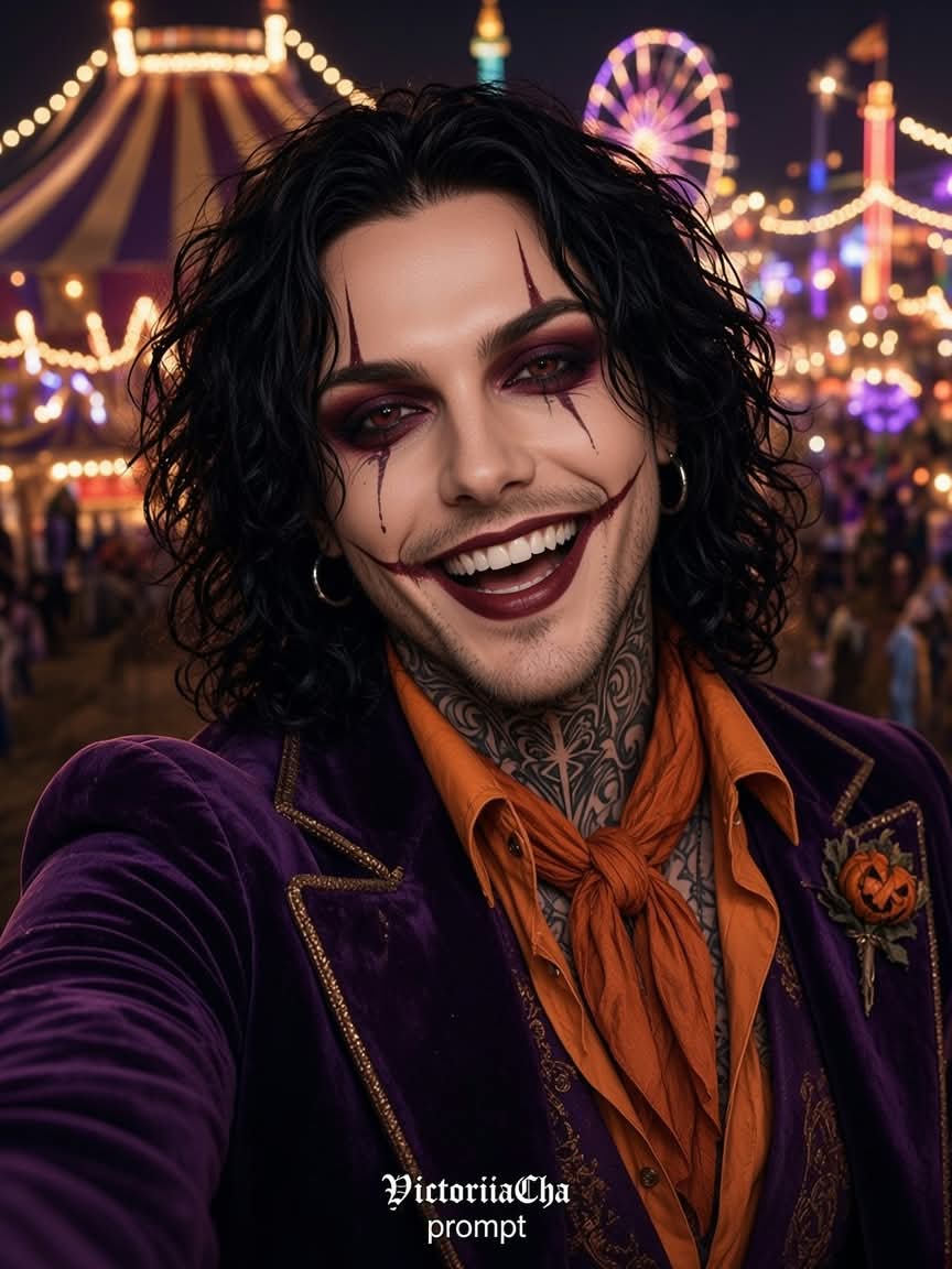 Gothic Halloween Carnival Selfie output 3