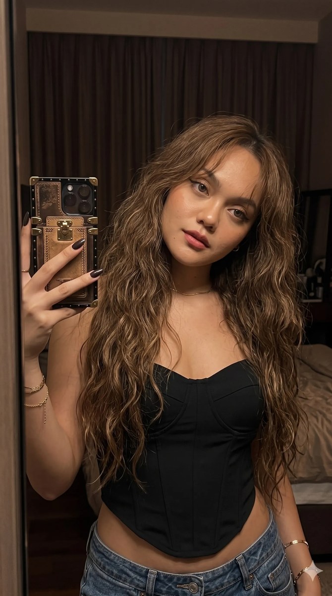 Moody Bedroom Mirror Selfie output 5