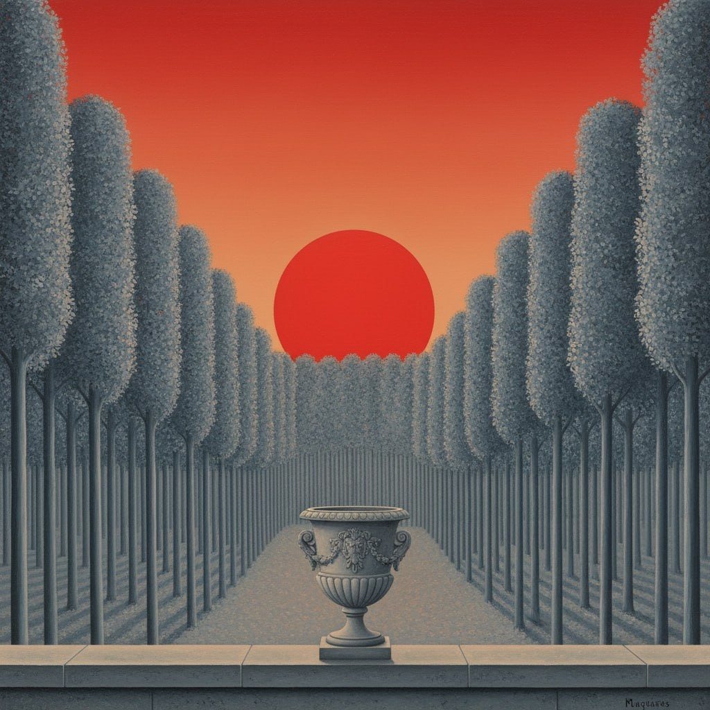 Surrealist Painting Description: A Study of René Magritte's Style