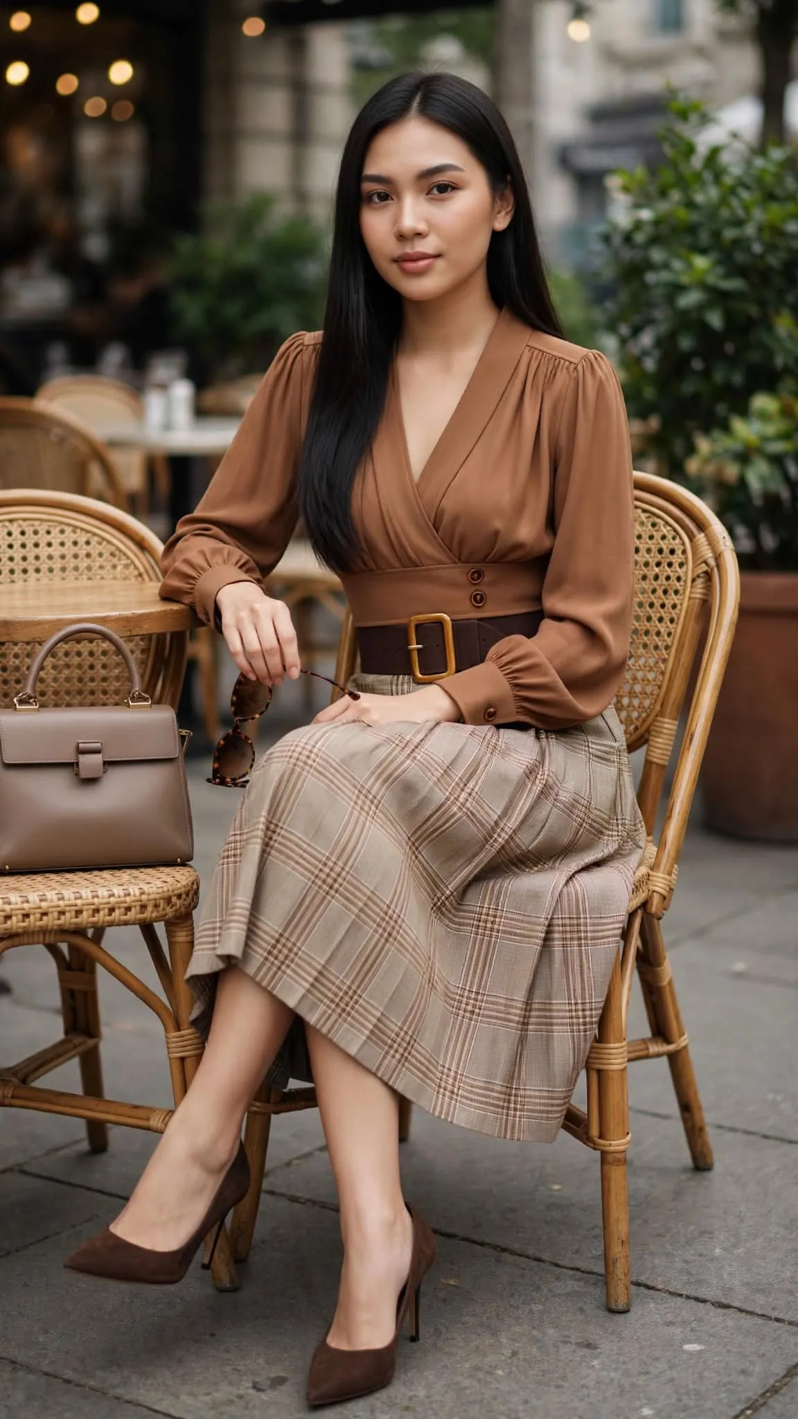 Elegant Café Fashion Portrait output 2