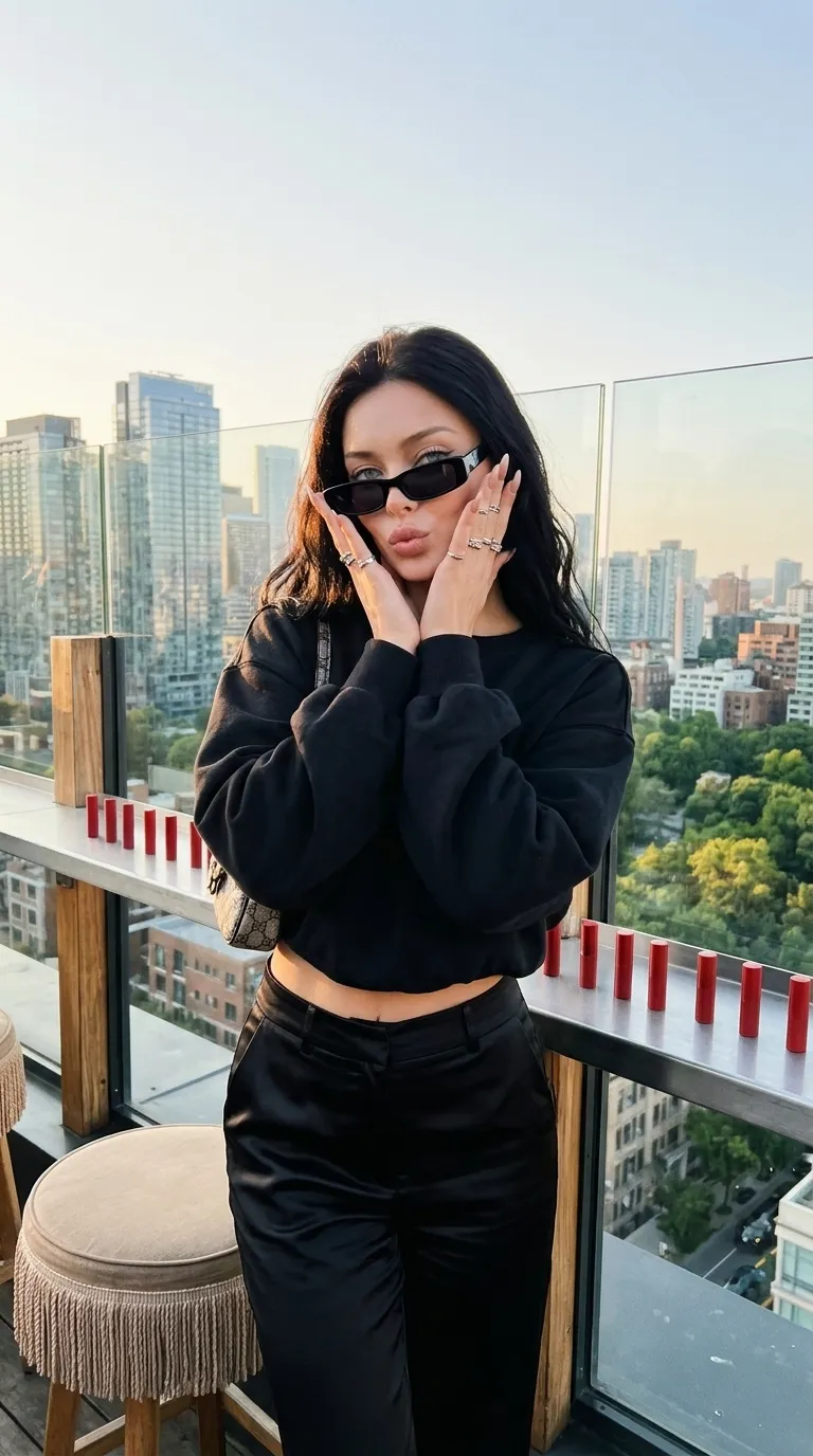 Photorealistic Rooftop Lifestyle Portrait output 1