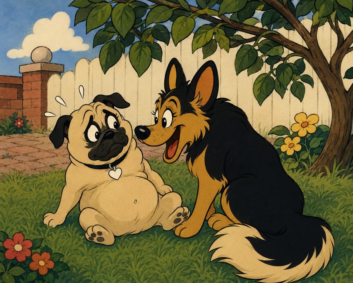 Vintage 1930s Rubber-Hose Pet Cartoon