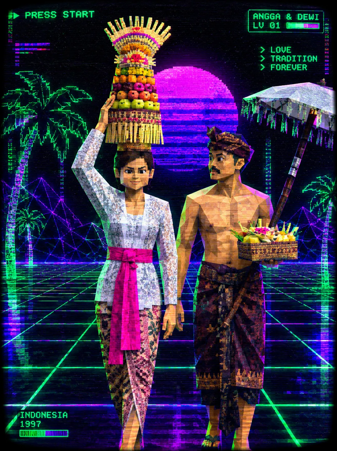 Retro Low-Poly PS1 Game Character output 5