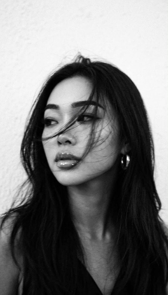 Grainy Black-and-White Extreme Close-Up Portrait output 1