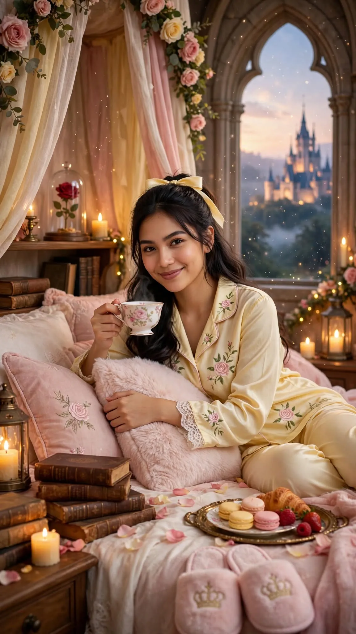 Belle’s Cozy Day Off in the Castle Library output 5