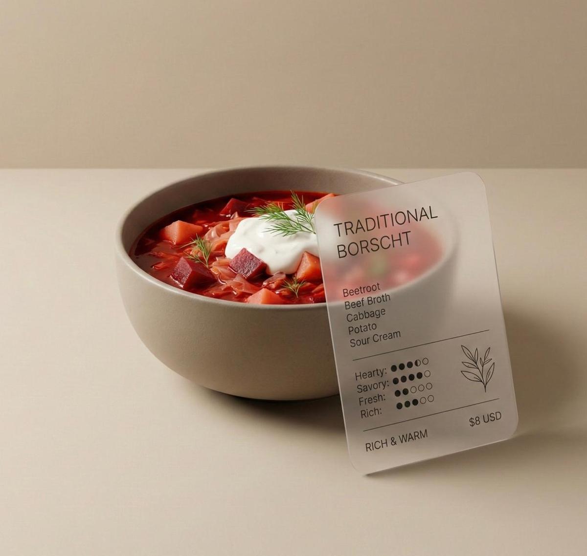 Creating a stylish food presentation output 3