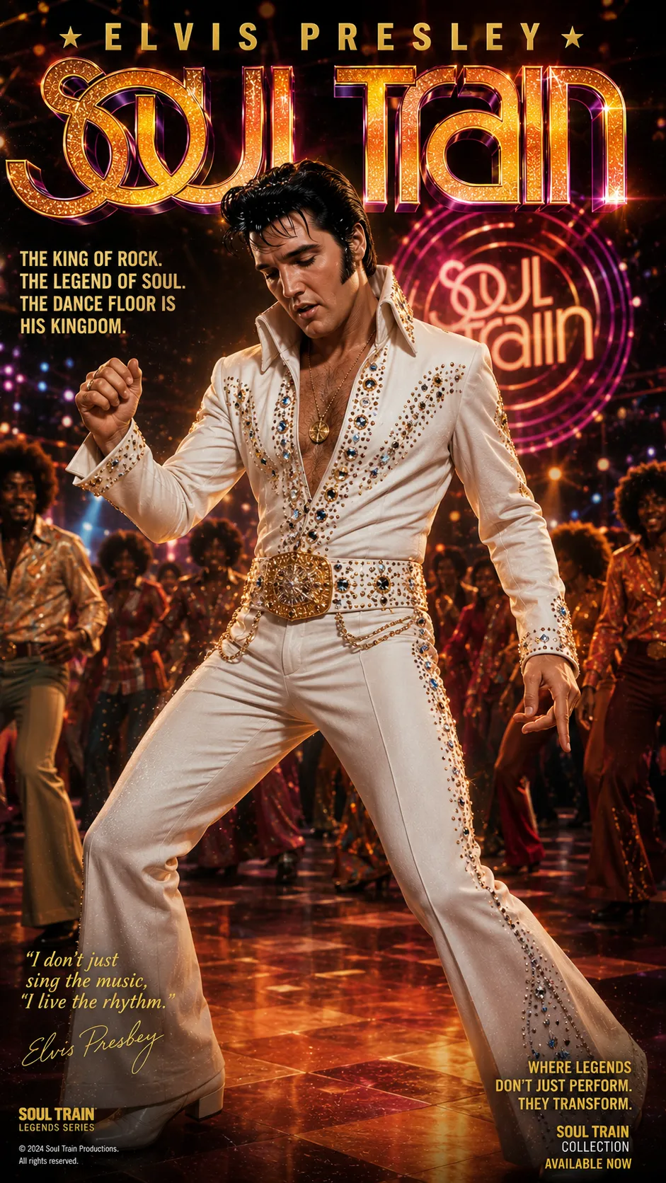 Soul Train Disco 3D Editorial Poster output 8