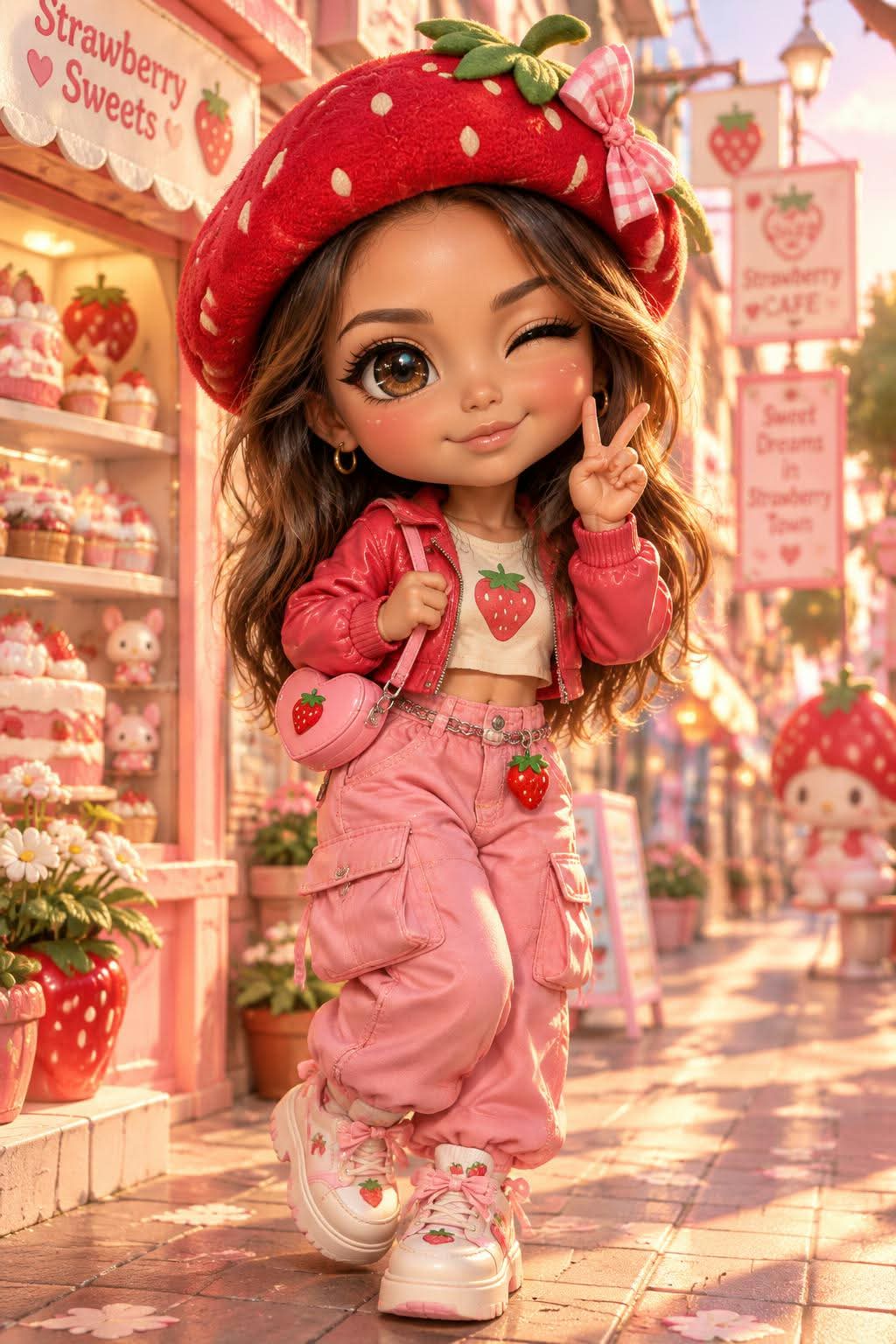 Strawberry Kingdom Harajuku Chibi Character output 1