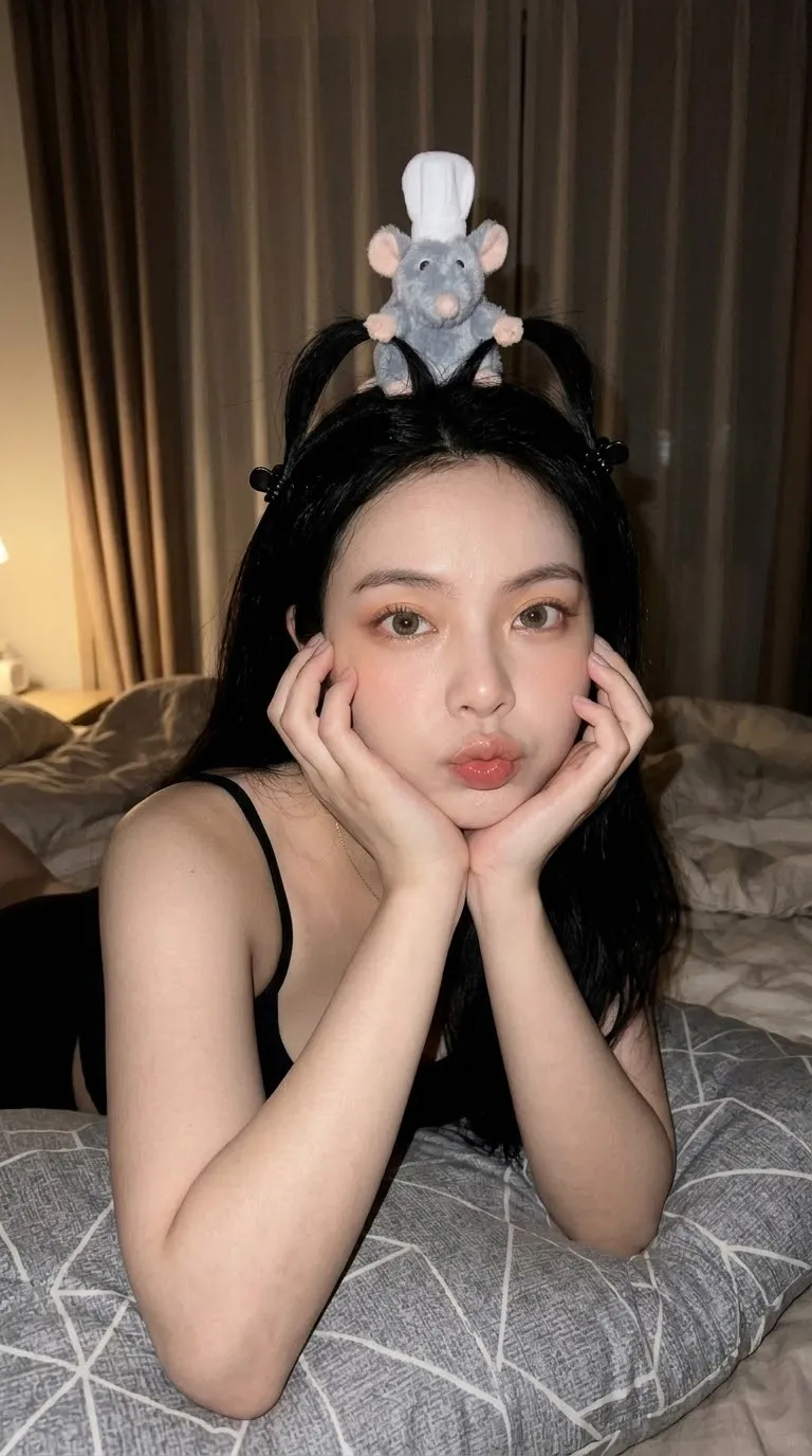 Photorealistic Cozy Night Selfie output 4
