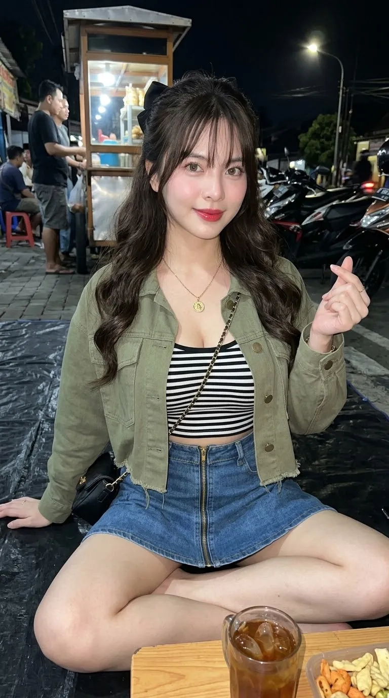 Direct-Flash Street-Food Night Portrait output 2