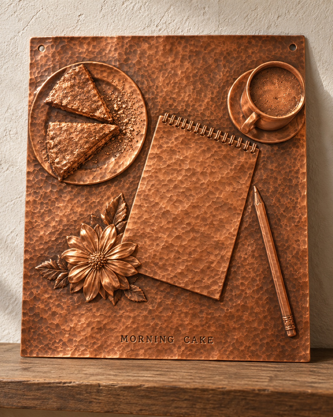 Photograph a Hammered Copper Relief output 1