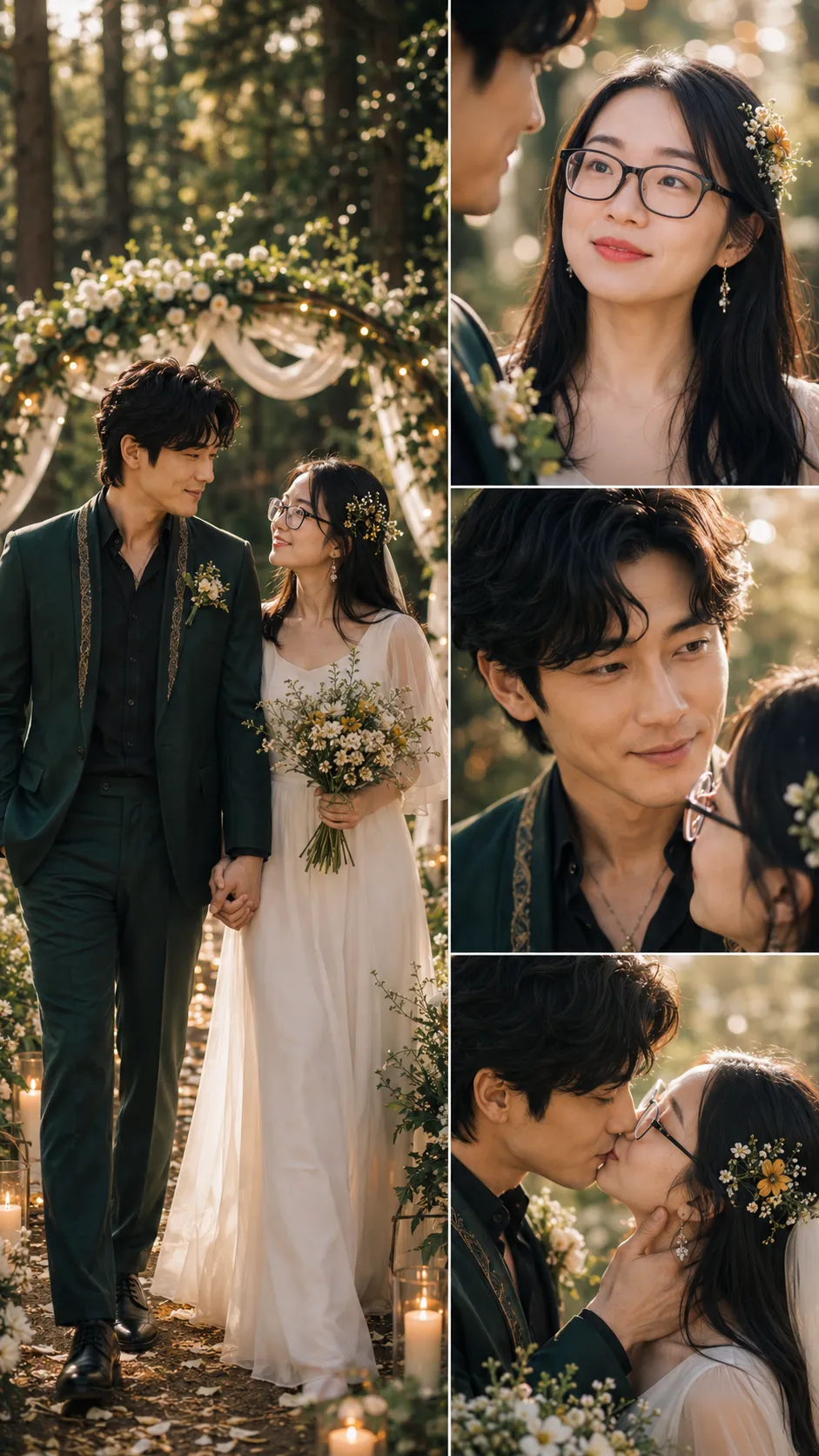 Romantic Woodland Wedding Collage output 3
